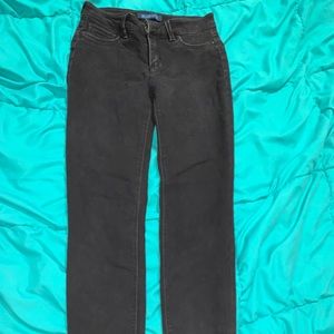 Black cropped skinny jeans